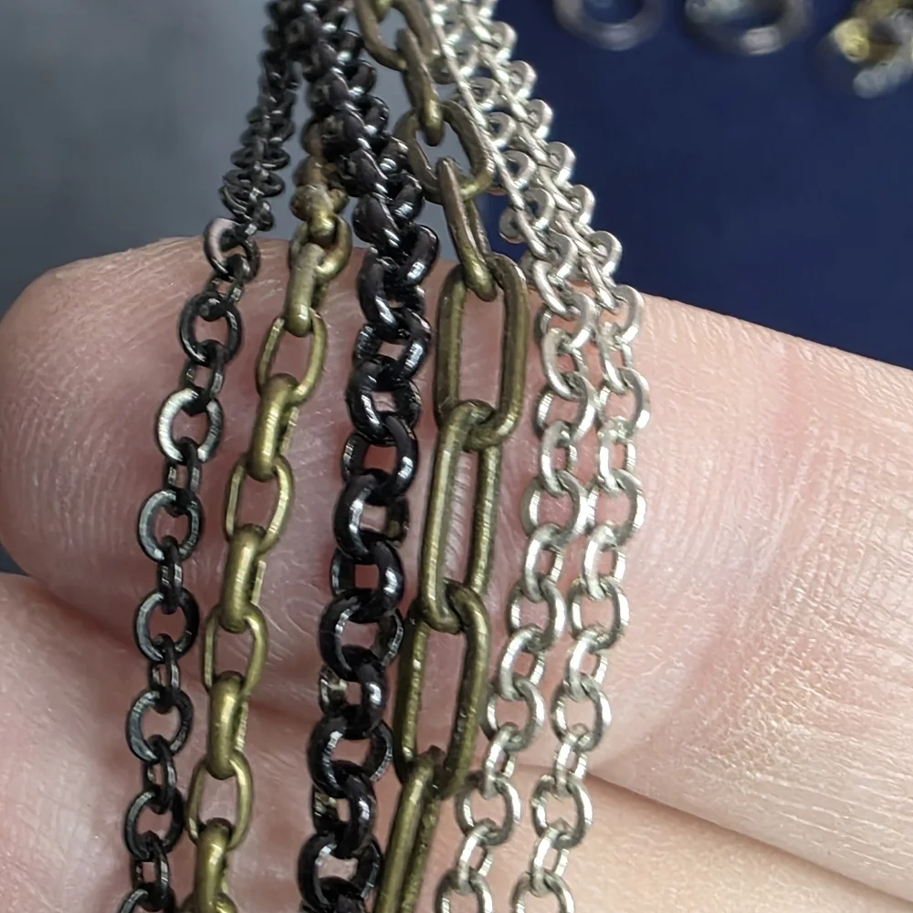 Brighton Long Station Necklace Multistrand Mixed Metal Heart Detail 772